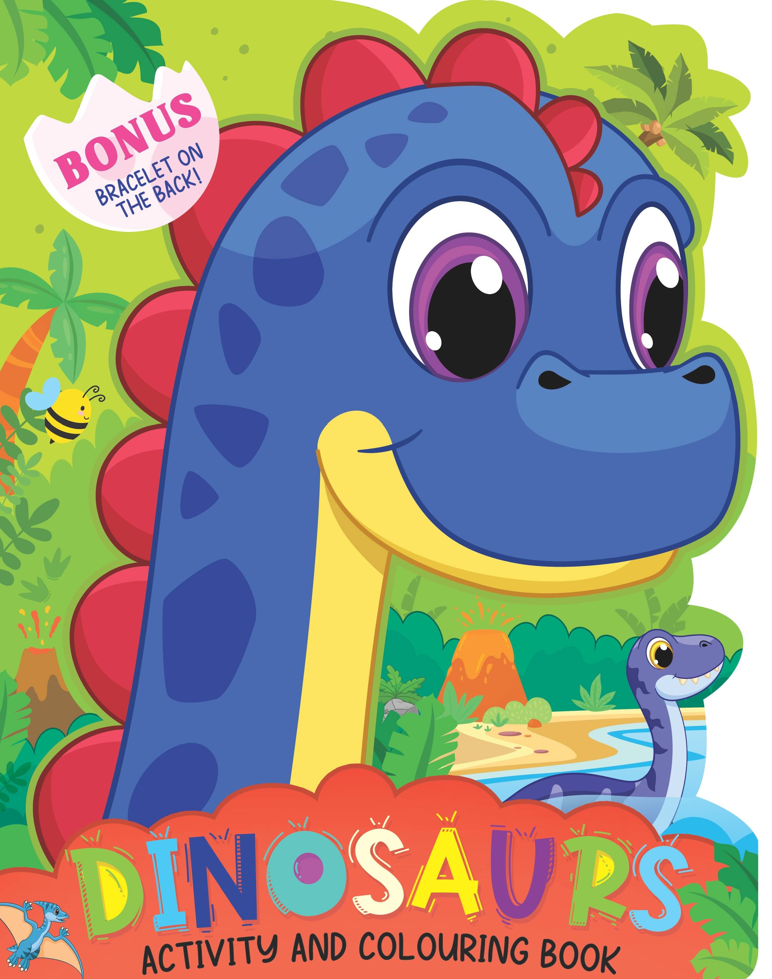 Dinosaur Activity and Colouring Book - Die Cut Animal Shaped Book : Interactive & Activity Children Book by Dreamland Publications 9789394767454 Dinosaur Activity and Colouring Book - Die Cut Animal Shaped Book : Interactive & Activity Children Book by Dreamland Publications 9789394767454