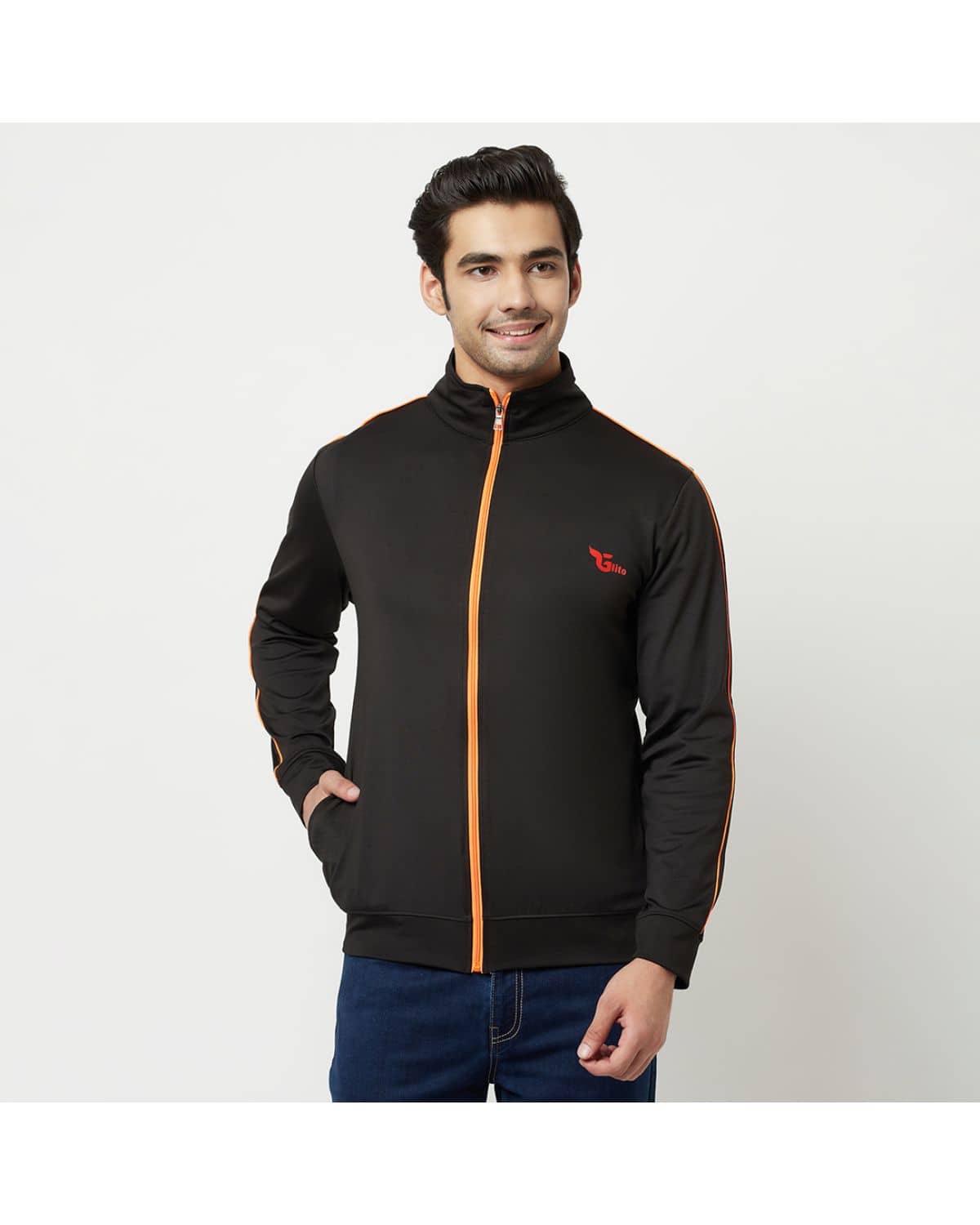 Glito - Black Polyester Blend Relaxed Fit Men's Casual Jacket ( Pack of 1 ) - Jackets & Coats | Buy online on ZillyBuy
