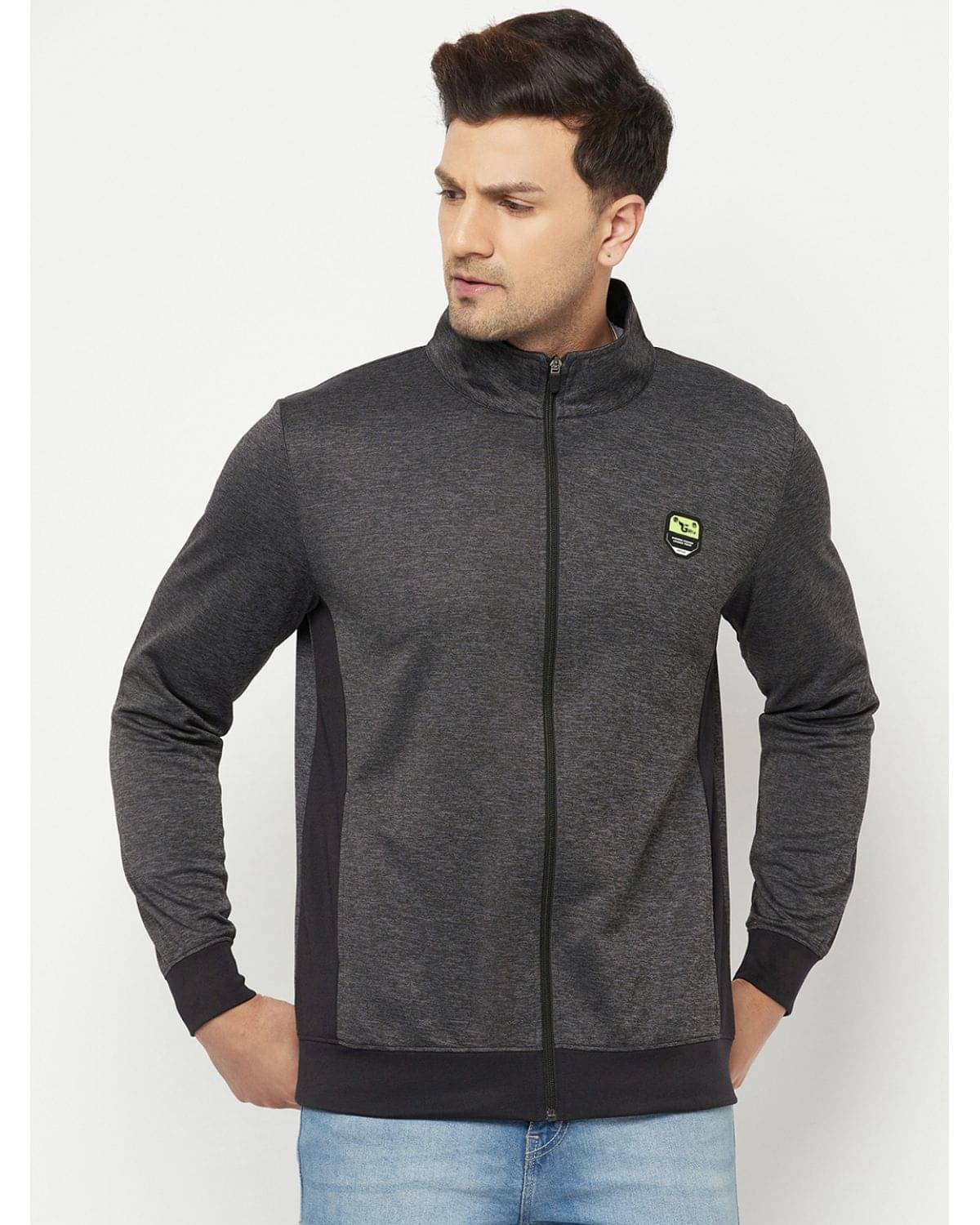 Glito - Charcoal Polyester Blend Relaxed Fit Men's Casual Jacket ( Pack of 1 ) Glito - Charcoal Polyester Blend Relaxed Fit Men's Casual Jacket ( Pack of 1 )