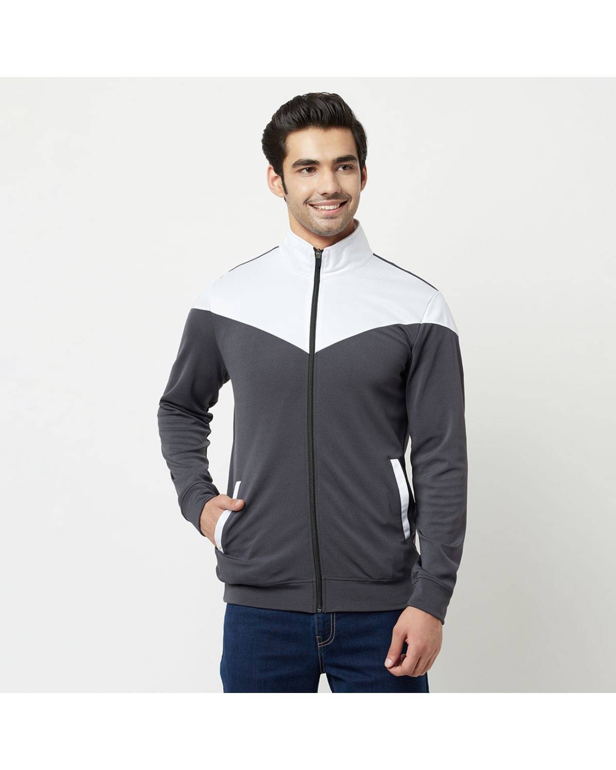 Glito - Charcoal Polyester Blend Relaxed Fit Men's Casual Jacket ( Pack of 1 ) Glito - Charcoal Polyester Blend Relaxed Fit Men's Casual Jacket ( Pack of 1 )