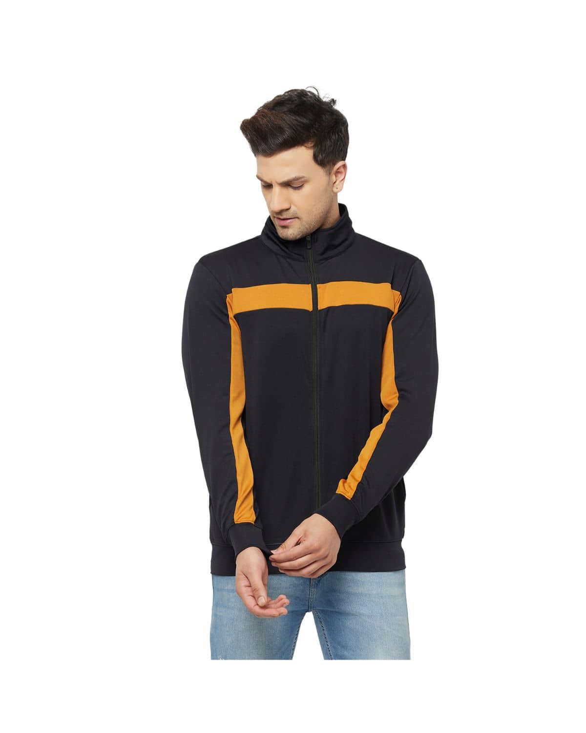 Glito - Navy Blue Polyester Blend Relaxed Fit Men's Casual Jacket ( Pack of 1 ) - Jackets & Coats | Buy online on ZillyBuy