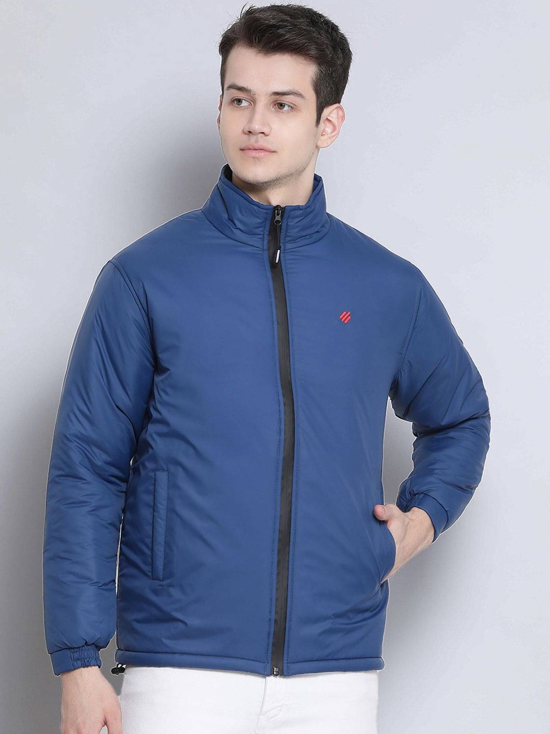     			ONN - Blue Nylon Regular Fit Men's Casual Jacket ( Pack of 1 )