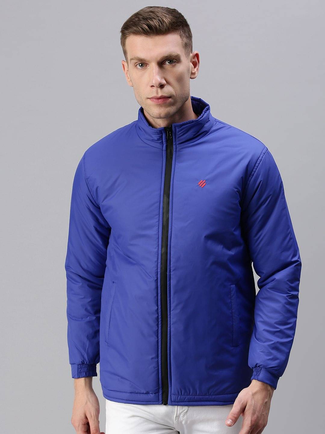     			ONN - Navy Blue Nylon Regular Fit Men's Casual Jacket ( Pack of 1 )