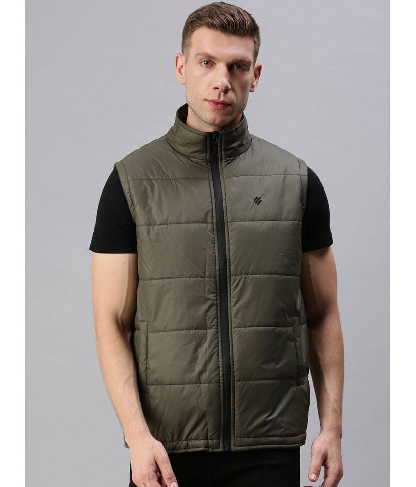    			ONN - Olive Nylon Regular Fit Men's Down Jacket ( Pack of 1 )