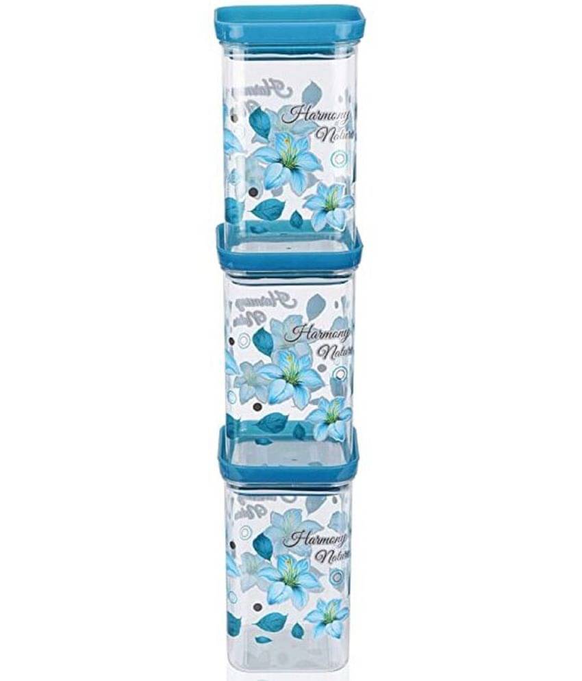 Analog kitchenware - Polyproplene Sea Green Dal Container ( Set of 3 - 1100 ) Analog kitchenware - Polyproplene Sea Green Dal Container ( Set of 3 - 1100 )