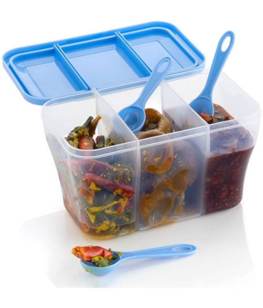 Analog kitchenware - Polyproplene Sky Blue Pickle Container ( Set of 1 - 1100 ) Analog kitchenware - Polyproplene Sky Blue Pickle Container ( Set of 1 - 1100 )