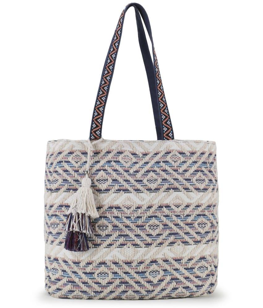     			Anekaant Tote Bag Fabric Set of 1 ( Off White )