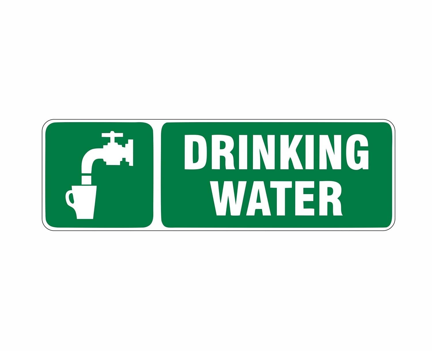     			Asmi Collection Self Adhesive Drinking Water Sign Wall Sticker ( 10 x 30 cms )