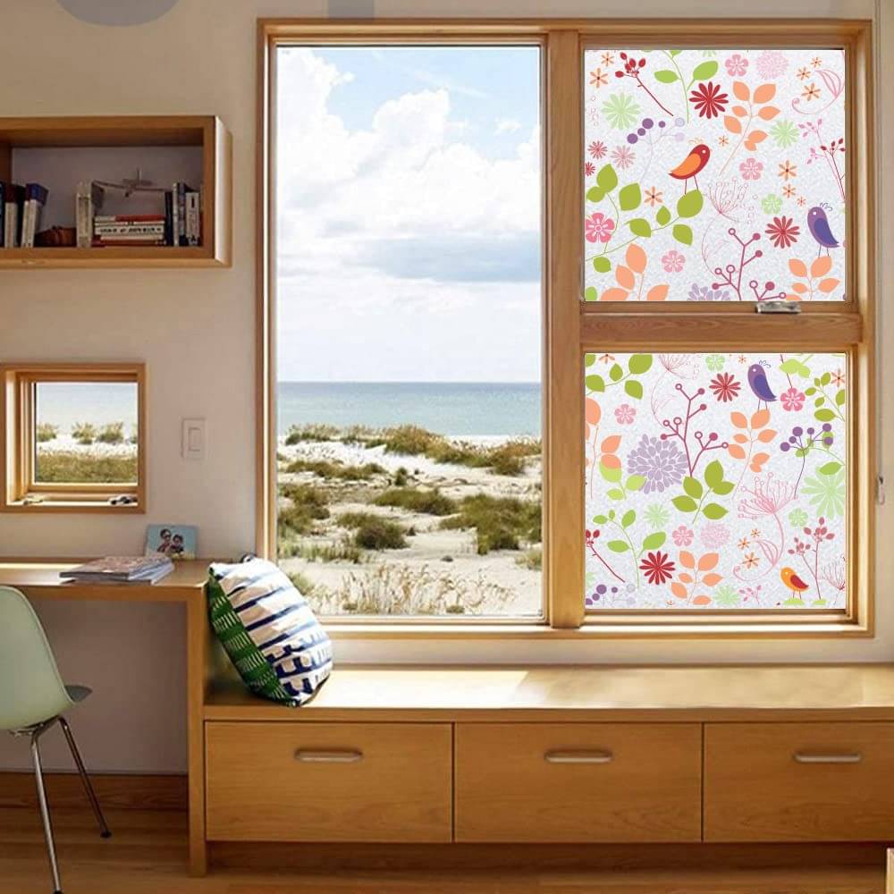     			Asmi Collection Self Adhesive Printed Privacy Frosted Film Window Sticker ( 120 x 60 cms )