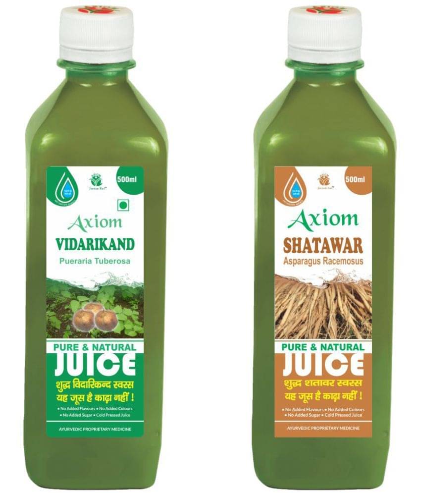    			Axiom Shatawar Juice 500Ml + Punarnava Juice 500Ml Ayurvedic Juice Combo Pack
