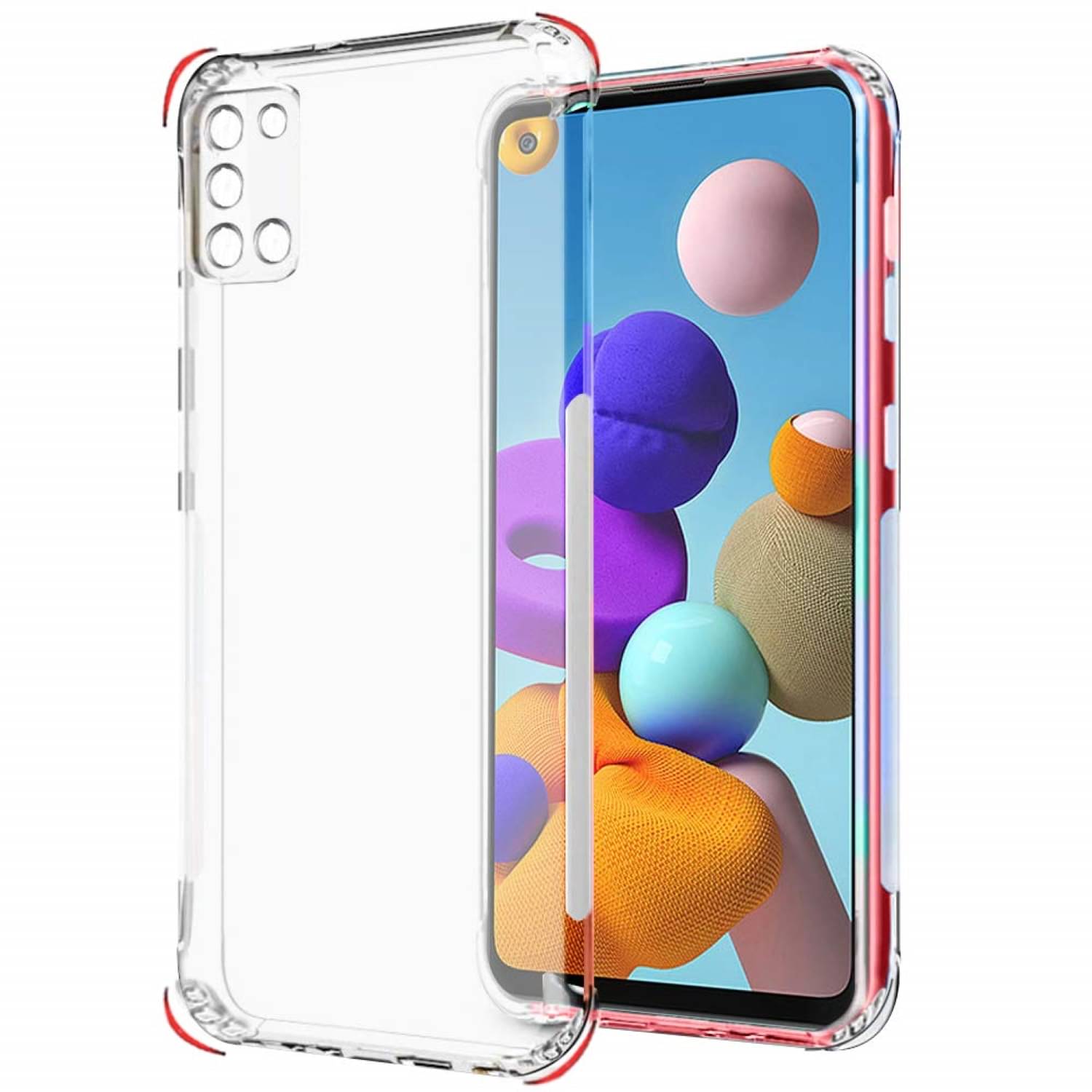     			Case Vault Covers - Transparent Silicon Silicon Soft cases Compatible For Samsung Galaxy A21S ( Pack of 1 )