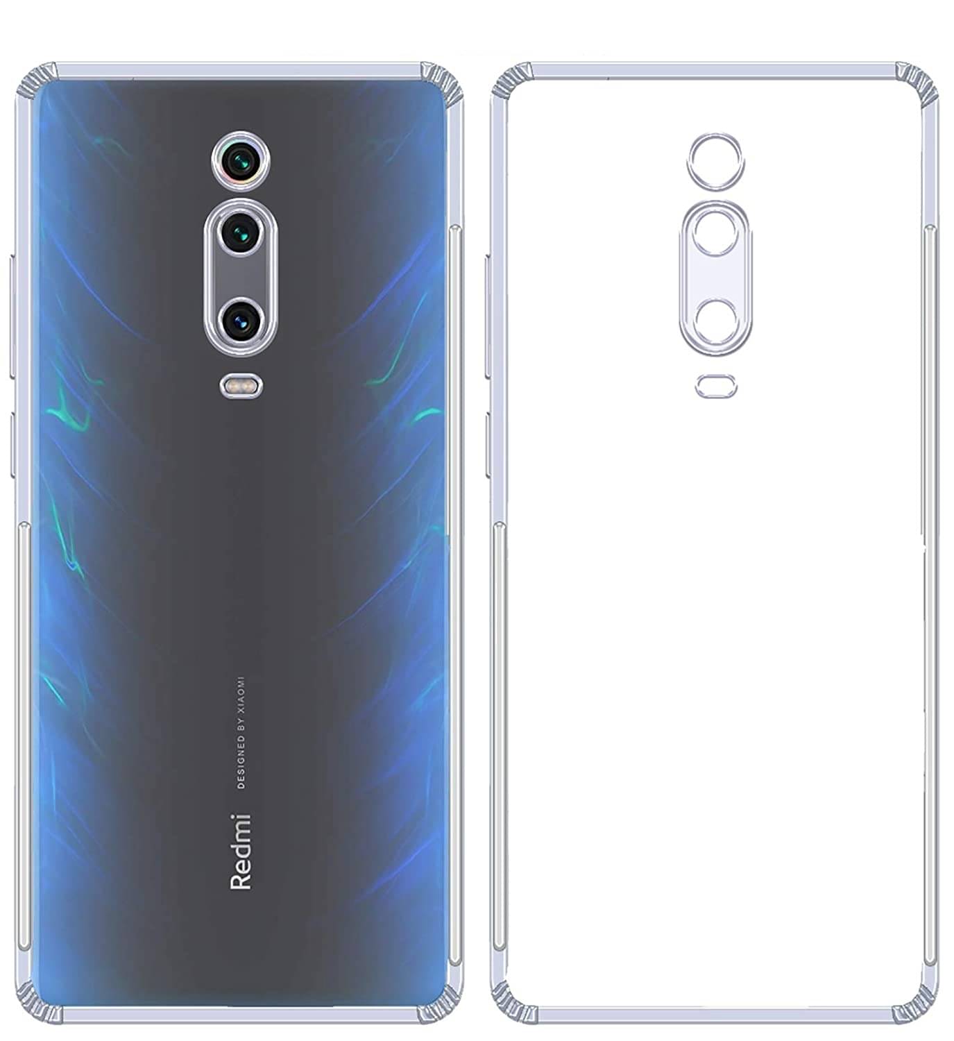     			Case Vault Covers - Transparent Silicon Silicon Soft cases Compatible For Xiaomi Redmi K20 Pro ( Pack of 1 )