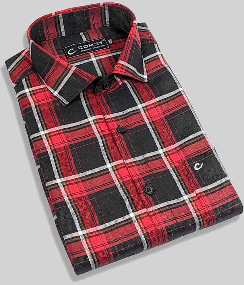 Comey - Black 100% Cotton Slim Fit Men's Casual Shirt ( Pack of 1 )