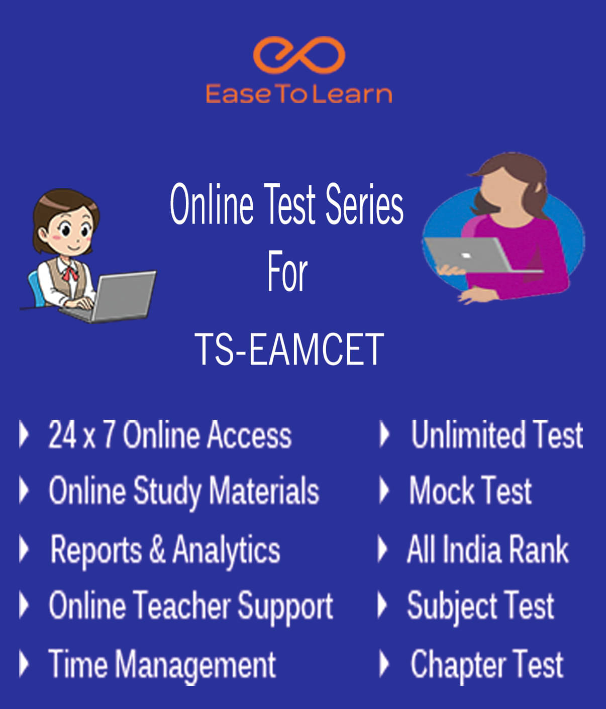 Ease To Learn TS-EAMCET Online Topic & Mock Test Series Online Tests Ease To Learn TS-EAMCET Online Topic & Mock Test Series Online Tests