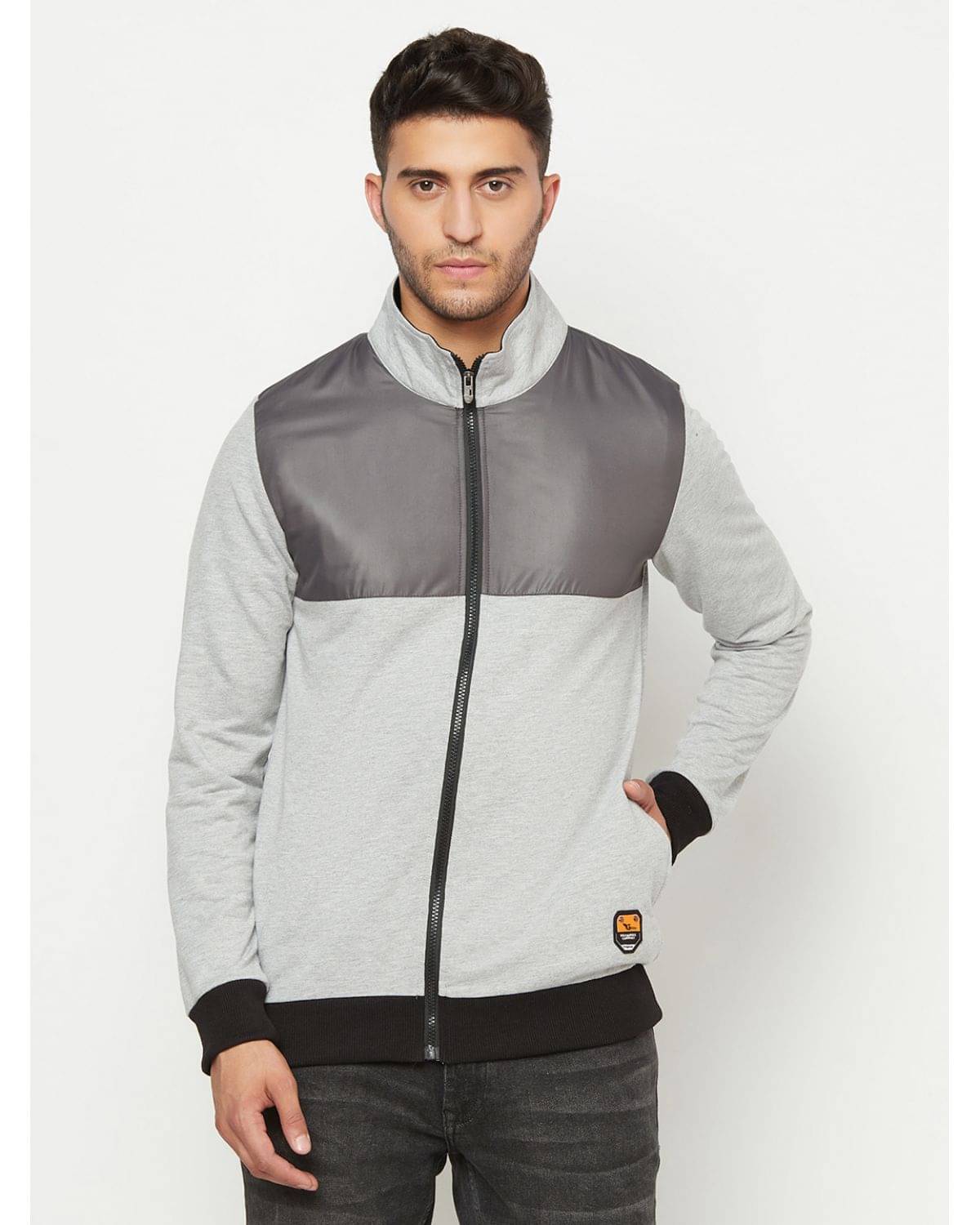     			Glito - Light Grey Fleece Relaxed Fit Men's Sweatshirt ( Pack of 1 )