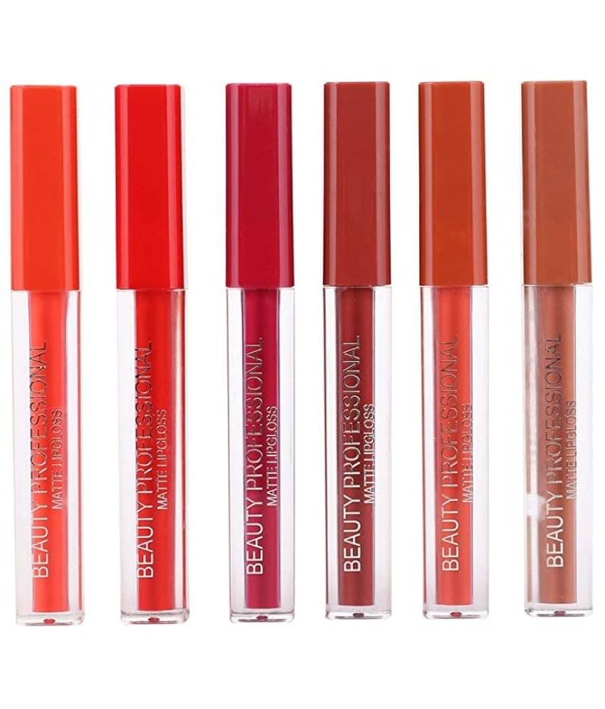    			Lenon - Multi Matte Lipstick Liquid  Waterproof Pack of 6
