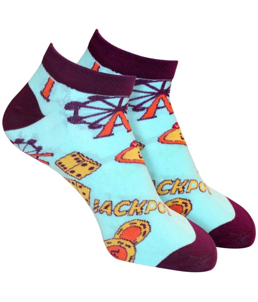 Man Arden - Cotton Men's Printed Multicolor Ankle Length Socks ( Pack of 1 ) Man Arden - Cotton Men's Printed Multicolor Ankle Length Socks ( Pack of 1 )