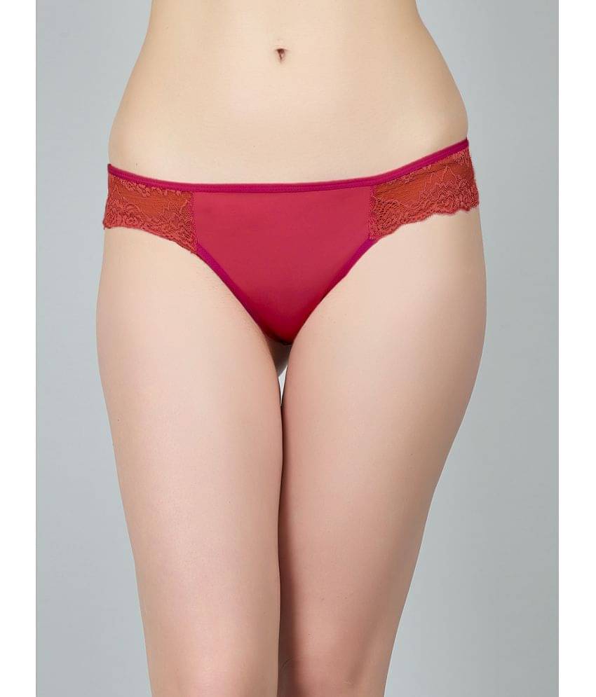 N-Gal Nylon Self Design Women's Cheekies ( Red ) NTPN15 N-Gal Nylon Self Design Women's Cheekies ( Red ) NTPN15