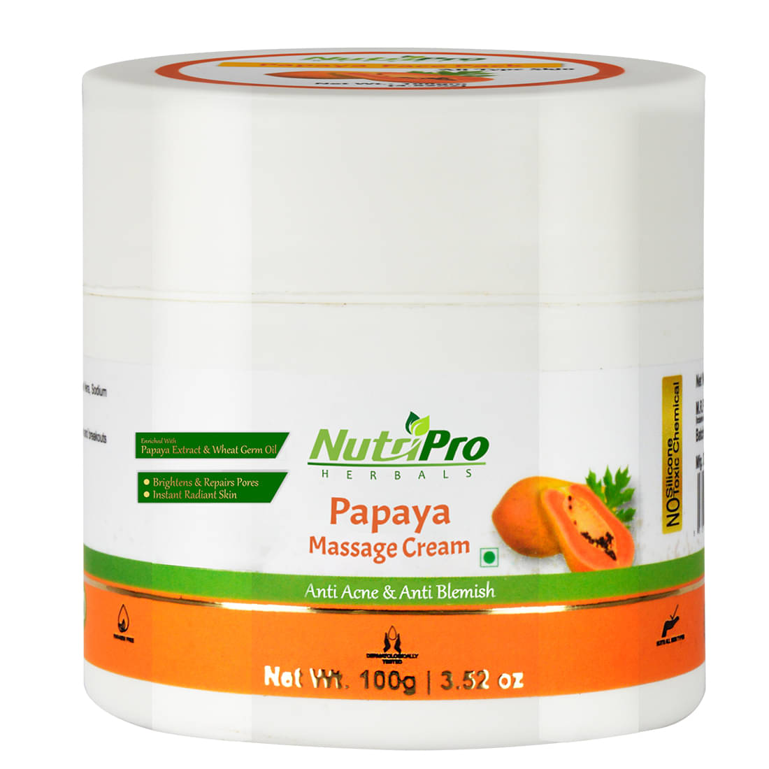     			NutirPro Papaya Massage Cream, 100GM | Aloe Vera Extract, Papaya Extract