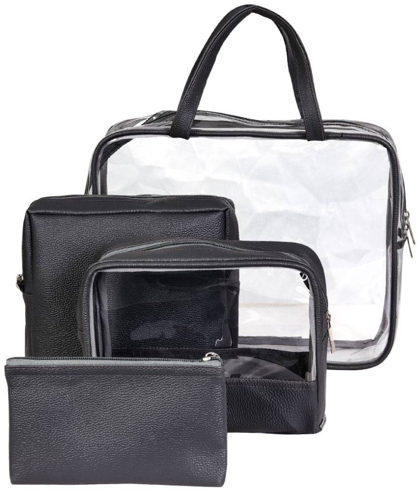     			PrettyKrafts Black Travel Pouches for Storage