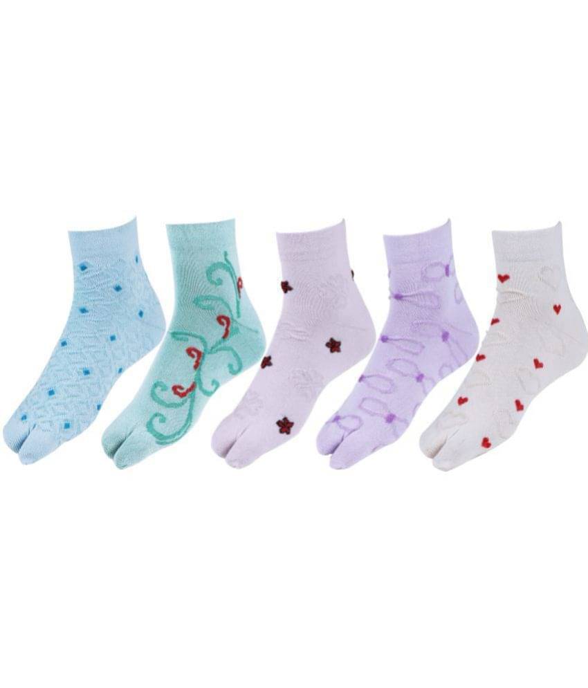     			RC. ROYAL CLASS - Multicolor Cotton Women's Mid Length Socks ( Pack of 5 )
