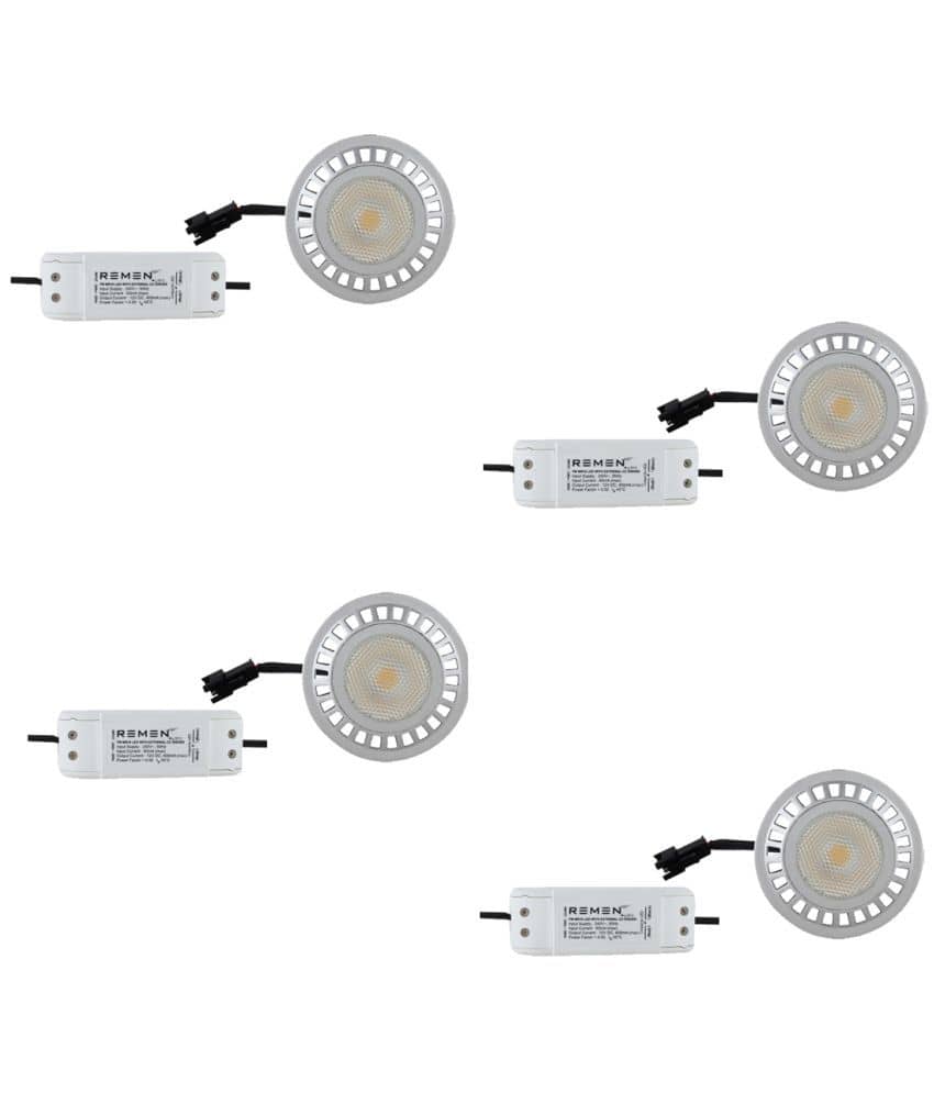 Remen Led Lites - 7W Warm White LED Bulb ( Pack of 4 )