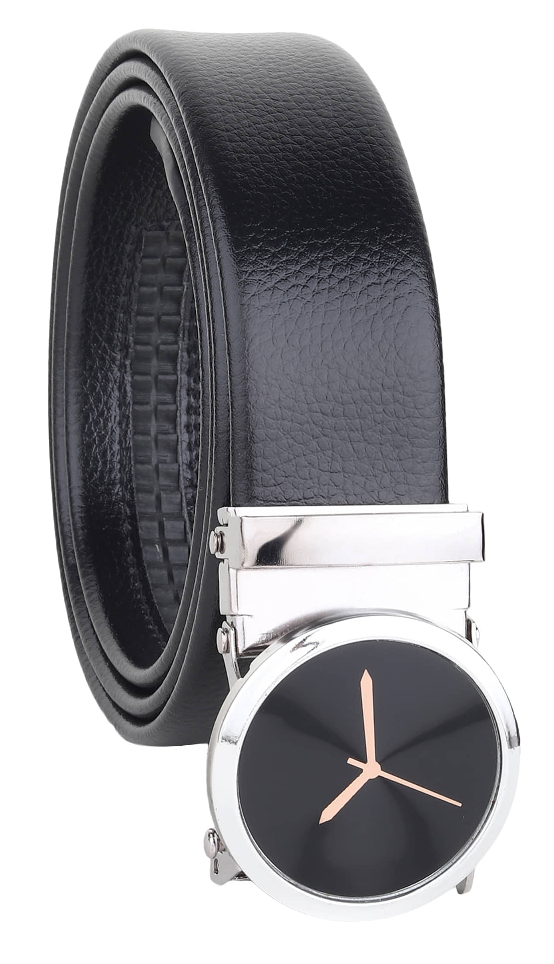 SILKSHOPPING - Black PU Men's Casual Belt ( Pack of 1 )