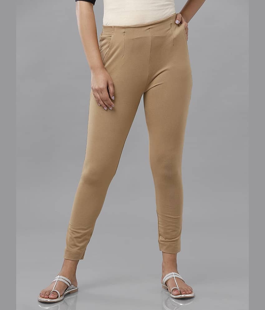 De Moza - Black Cotton Slim Women's Cigarette Pants ( Pack of 1 ) - Trousers | Buy online on ZillyBuy
