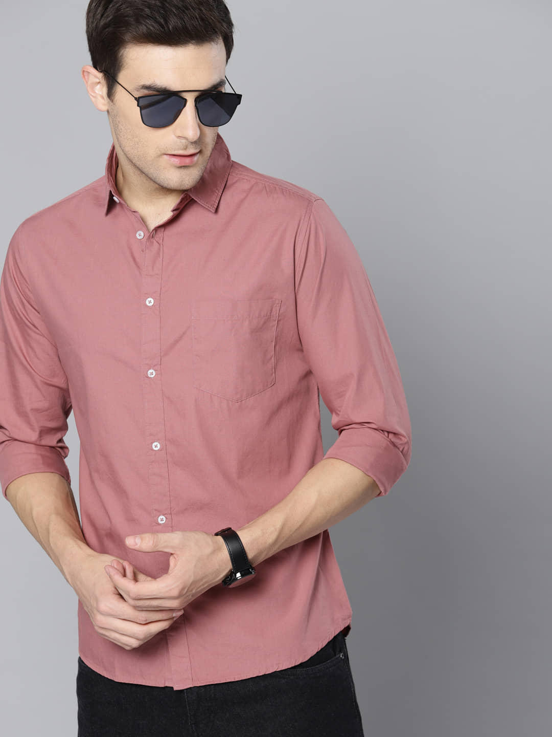 Dennis Lingo - White 100% Cotton Slim Fit Men's Casual Shirt ( Pack of 1 )