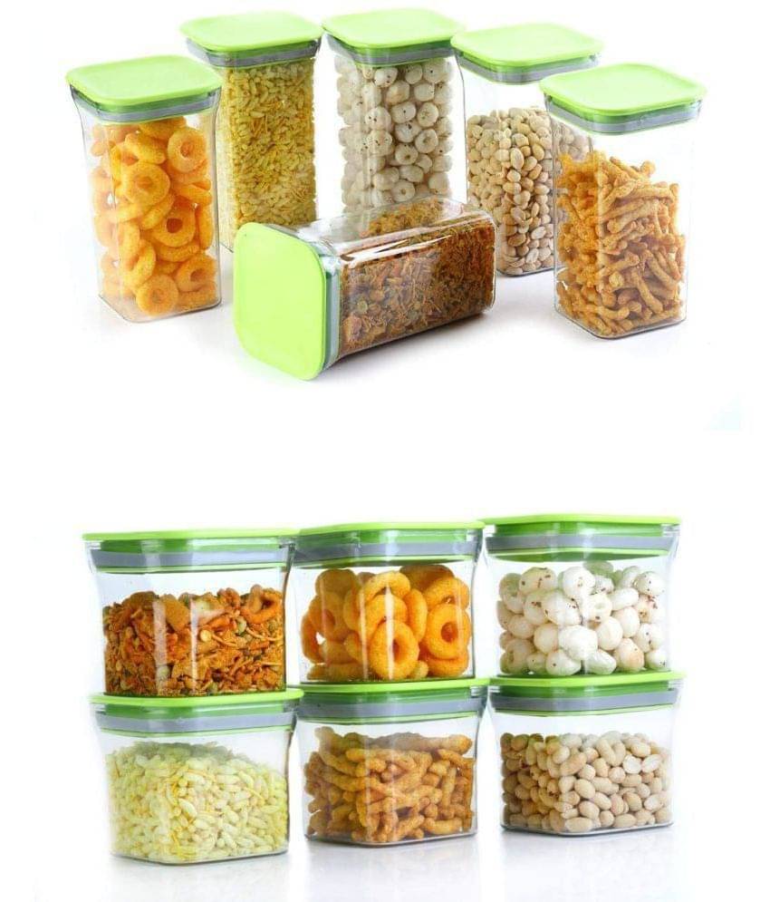 Analog kitchenware - Polyproplene Green Food Container ( Set of 12 - 1100 ) Analog kitchenware - Polyproplene Green Food Container ( Set of 12 - 1100 )