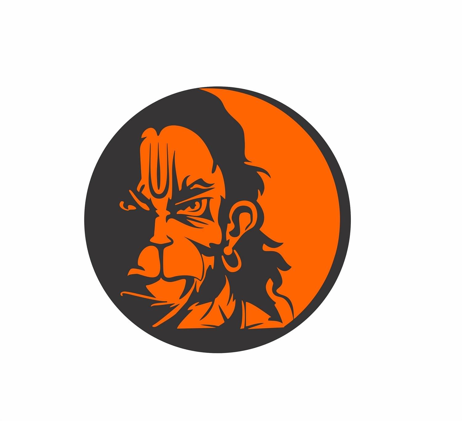     			Asmi Collection Hanuman Car Sticker ( 20 x 19 cms )