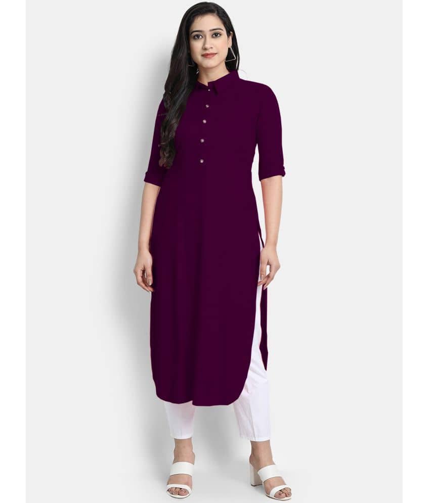 CARTSHOPY - Green Rayon Women's Straight Kurti ( Pack of 1 ) - Kurtis, Tunics | Buy online on ZillyBuy