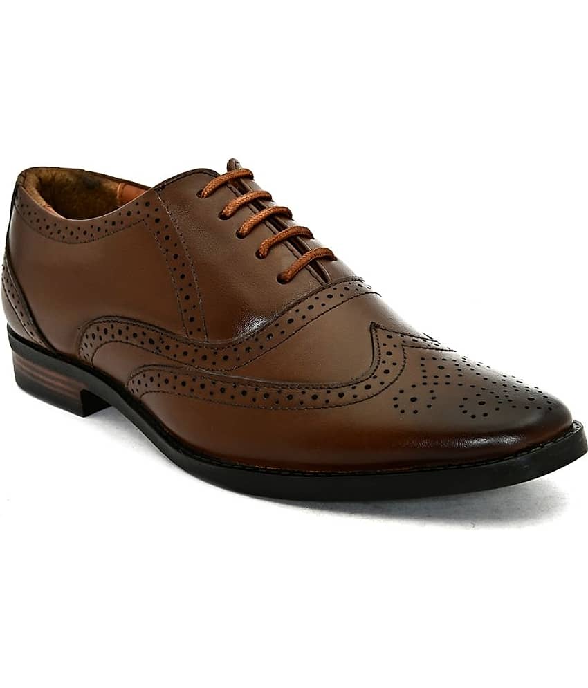 Fashion Victim - Brown Men's Brogue Formal Shoes - Formal Shoes | Buy online on ZillyBuy
