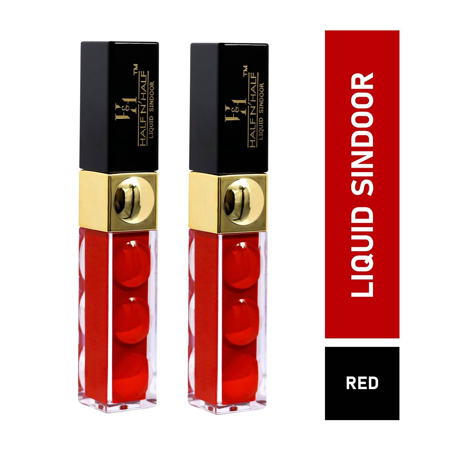     			Half N Half Liquid Sindoor Water Proof Red Sindoor Liquid Pack of 2 7 g