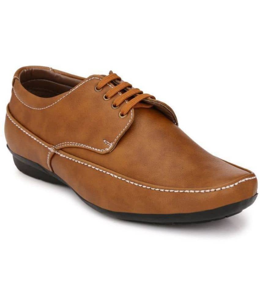 John Karsun - Tan Men's Derby Formal Shoes - Formal Shoes | Buy online on ZillyBuy