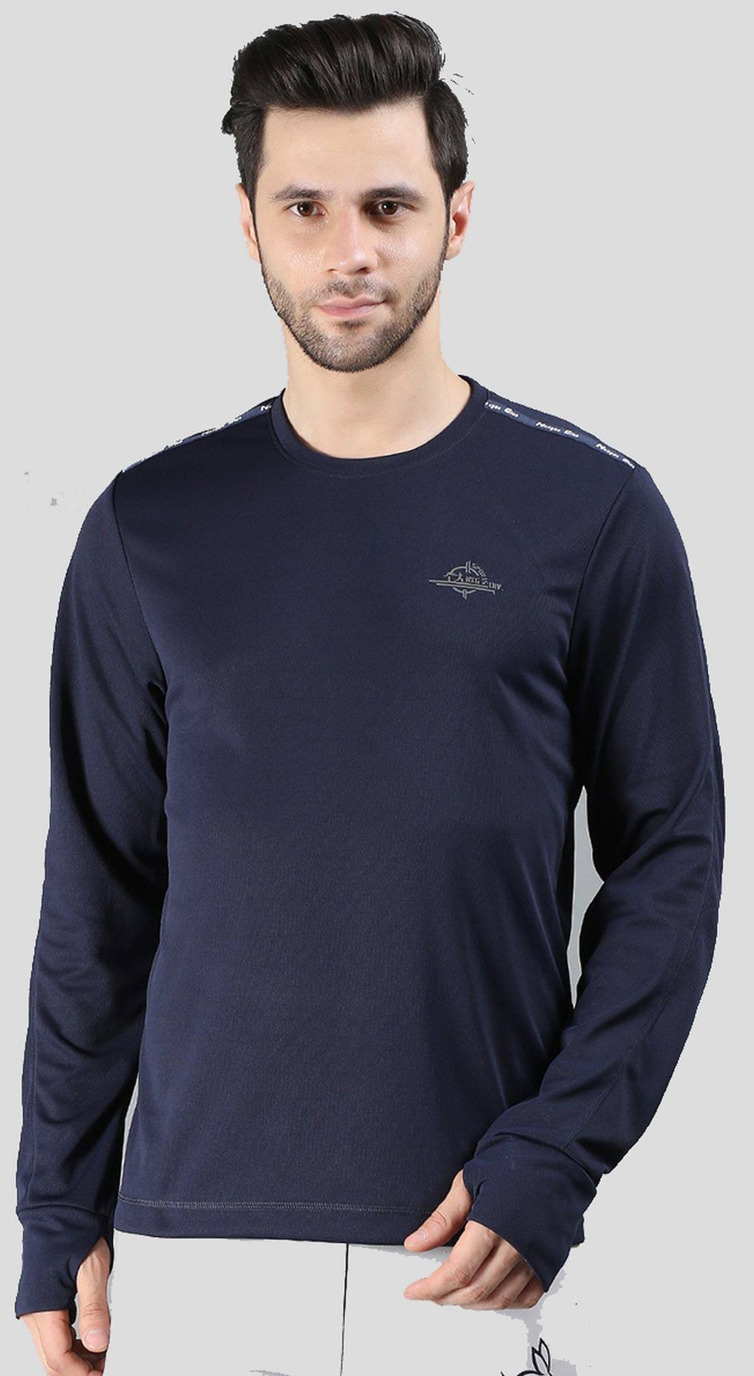     			NEXGEN CLUB Pack of 1 Polyester Regular Fit Men's T-Shirt ( Navy )