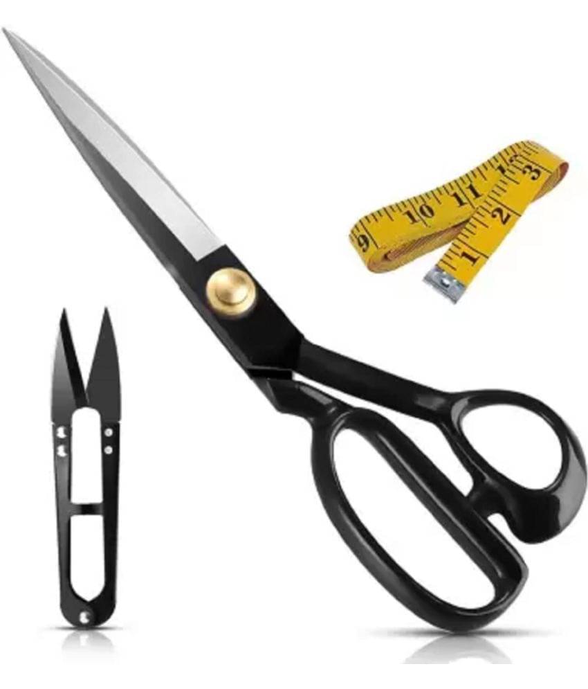     			Rangwell Fabric Scissors Heavy Duty Scissors for Leather Sewing shears for Tailoring Industrial Strength High Carbon Steel Tailor Shears Sharp for Home Office Artists Dressmakers(free Accessories-Sewing Thread Cutting + multicolor measurement tape)