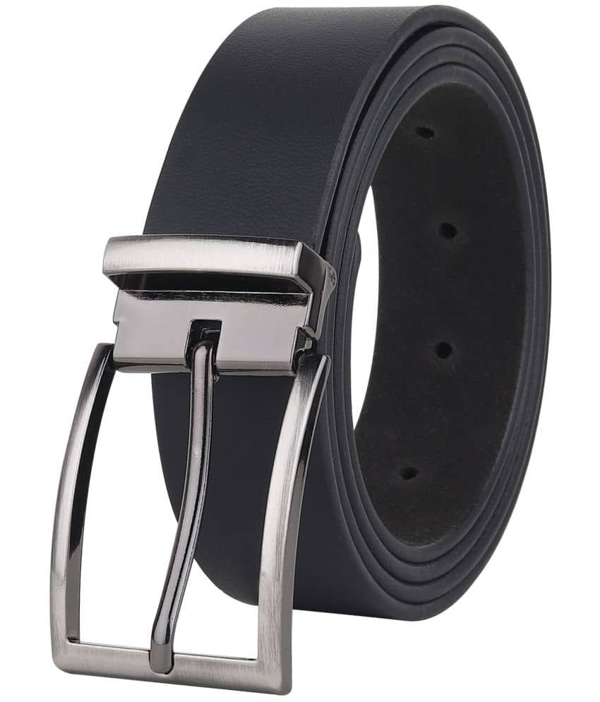 SILKSHOPPING - Black 100% Leather Men's Formal Belt ( Pack of 1 )