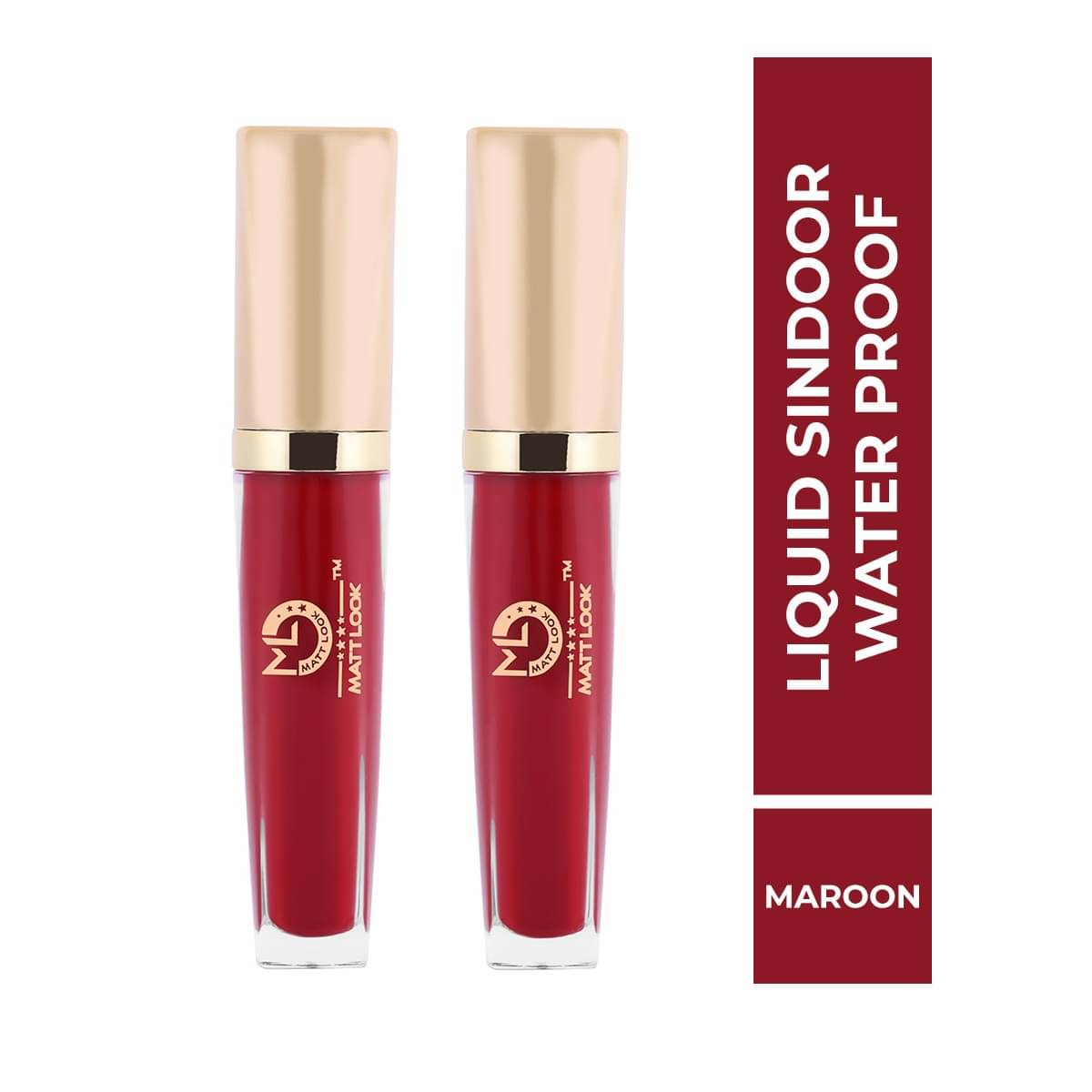    			matt look Liquid Sindoor Water Proof Red Sindoor Liquid Pack of 2 7 g