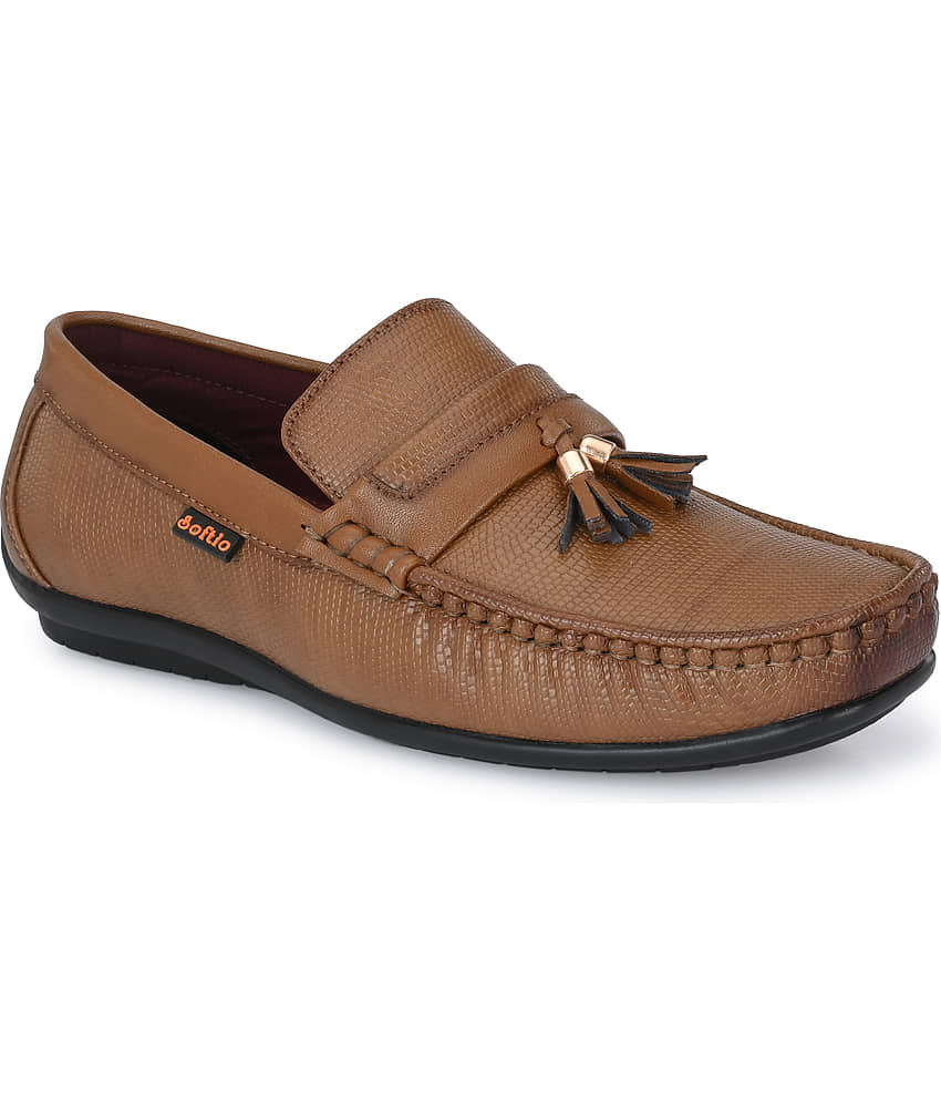 softio - Tan Men's Tassel - Formal Shoes | Buy online on ZillyBuy