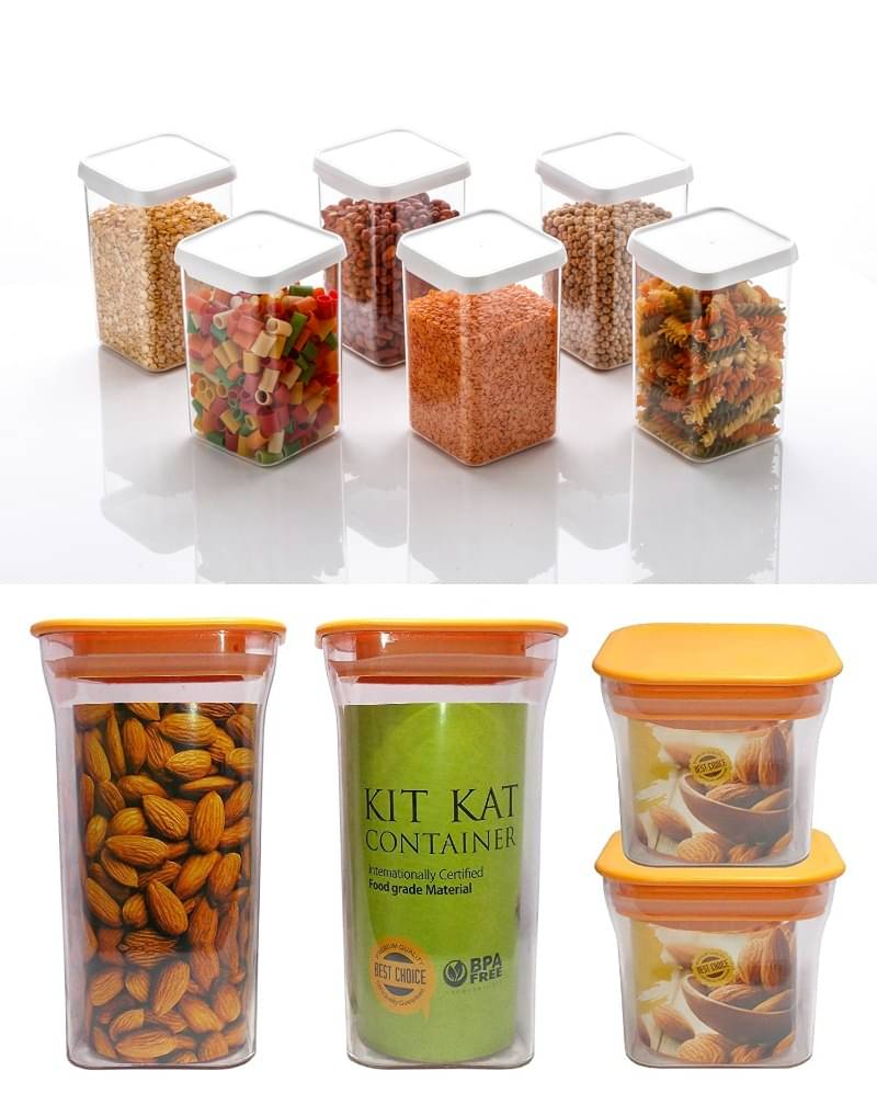 Analog kitchenware - Polyproplene Multicolor Dal Container ( Set of 10 - 1100 ) Analog kitchenware - Polyproplene Multicolor Dal Container ( Set of 10 - 1100 )