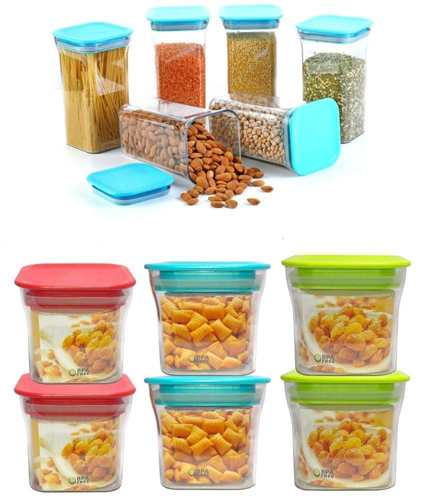 Analog kitchenware - Polyproplene Multicolor Food Container ( Set of 12 - 1100 ) Analog kitchenware - Polyproplene Multicolor Food Container ( Set of 12 - 1100 )