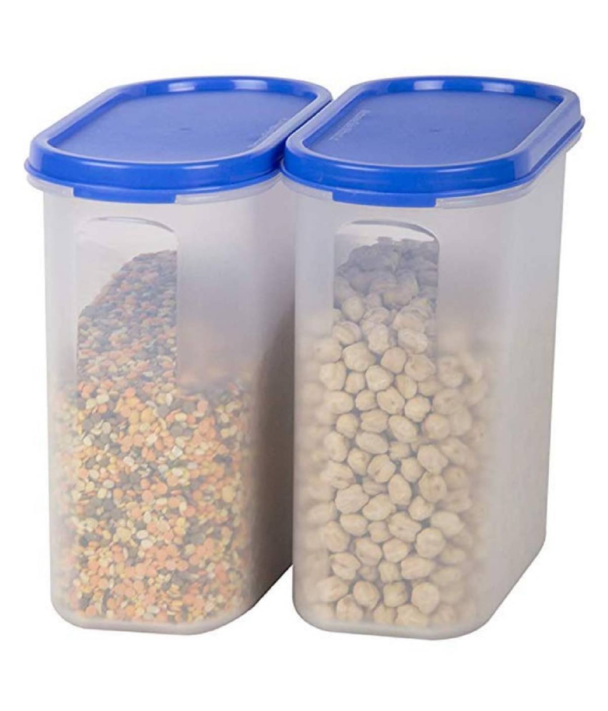 Analog kitchenware - Polyproplene Navy Blue Food Container ( Set of 2 - 2000 ) Analog kitchenware - Polyproplene Navy Blue Food Container ( Set of 2 - 2000 )