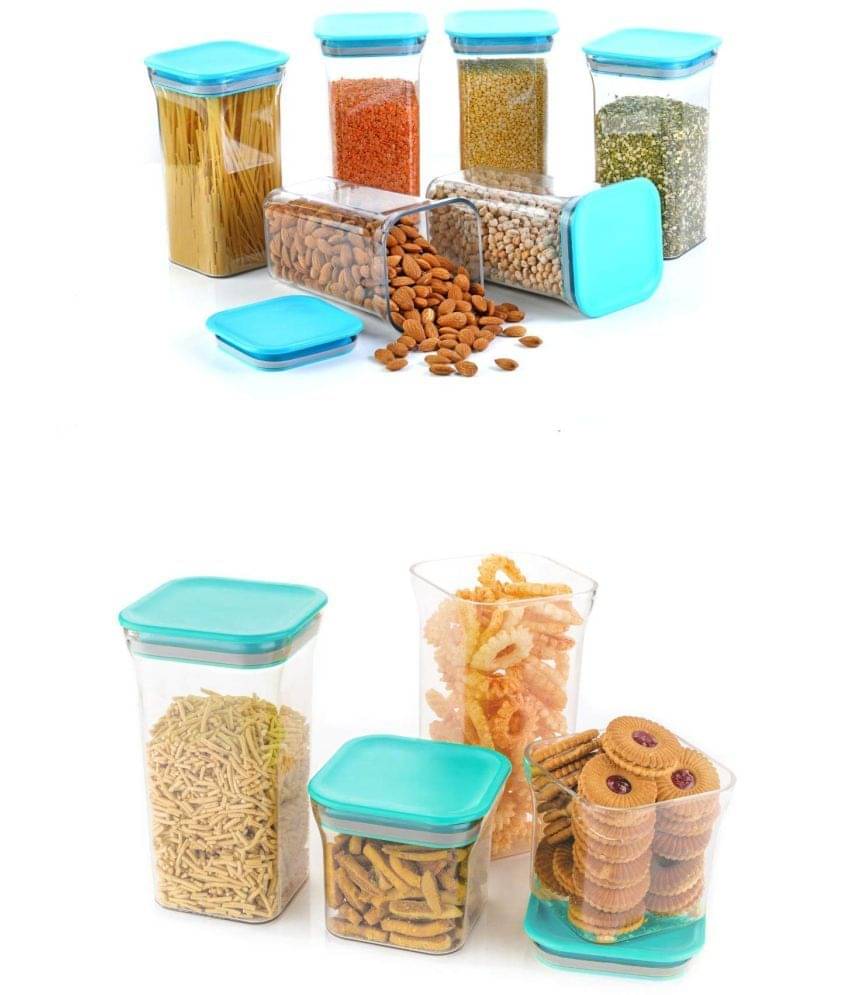 Analog kitchenware - Polyproplene Sky Blue Dal Container ( Set of 10 - 1100 ) Analog kitchenware - Polyproplene Sky Blue Dal Container ( Set of 10 - 1100 )