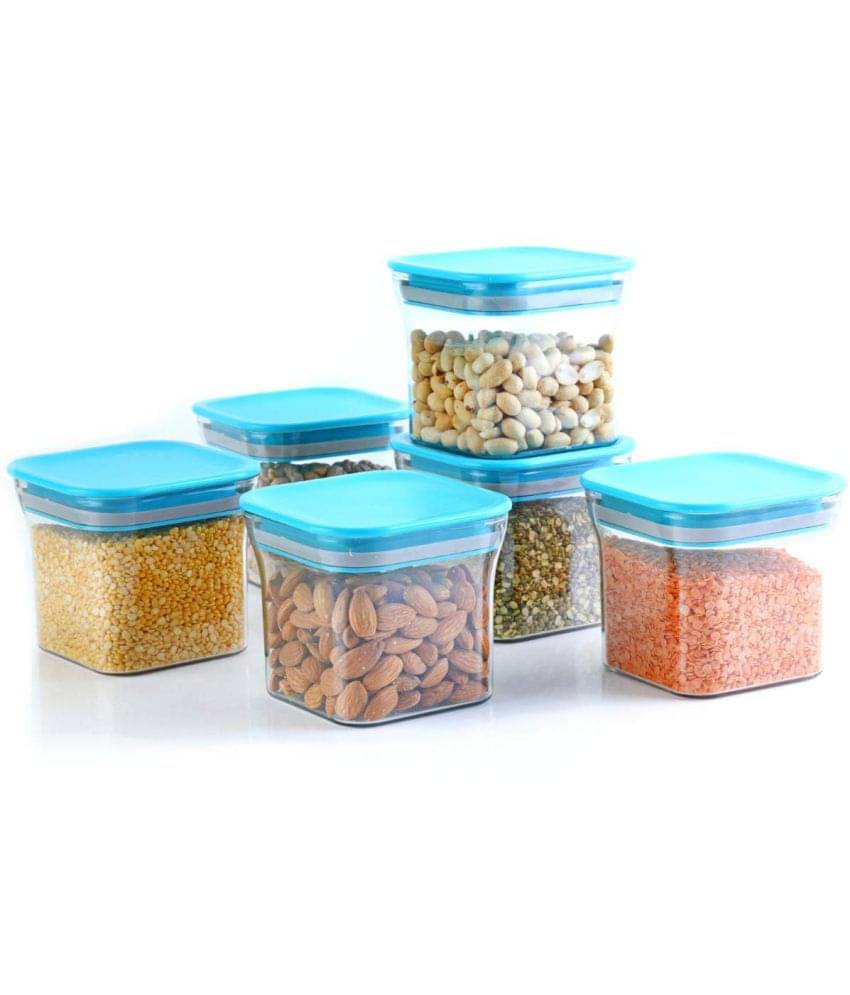    			Analog kitchenware - Polyproplene Sky Blue Food Container ( Set of 6 - 550 )