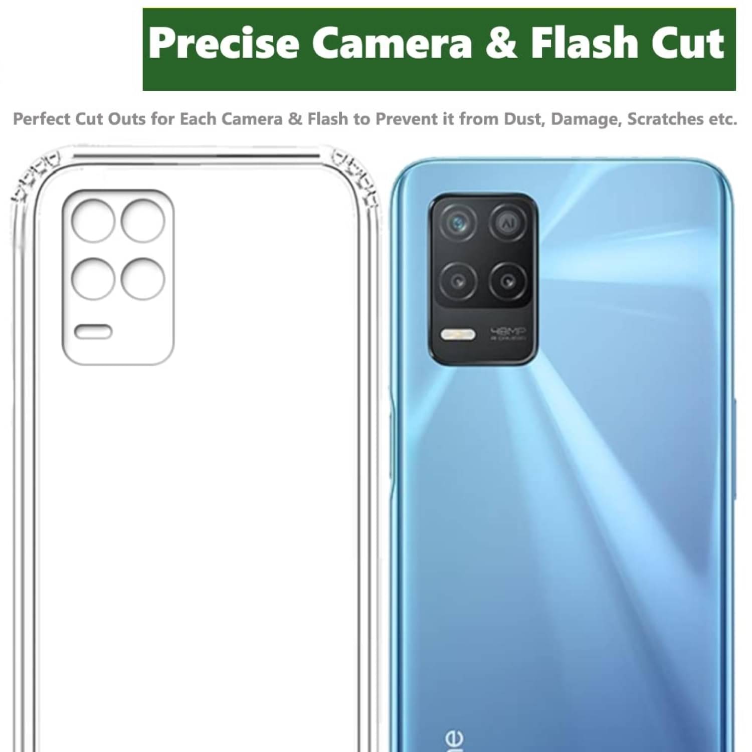 Case Vault Covers - Transparent Silicon Silicon Soft cases Compatible For Realme 9 5G ( Pack of 2 ) Case Vault Covers - Transparent Silicon Silicon Soft cases Compatible For Realme 9 5G ( Pack of 2 )