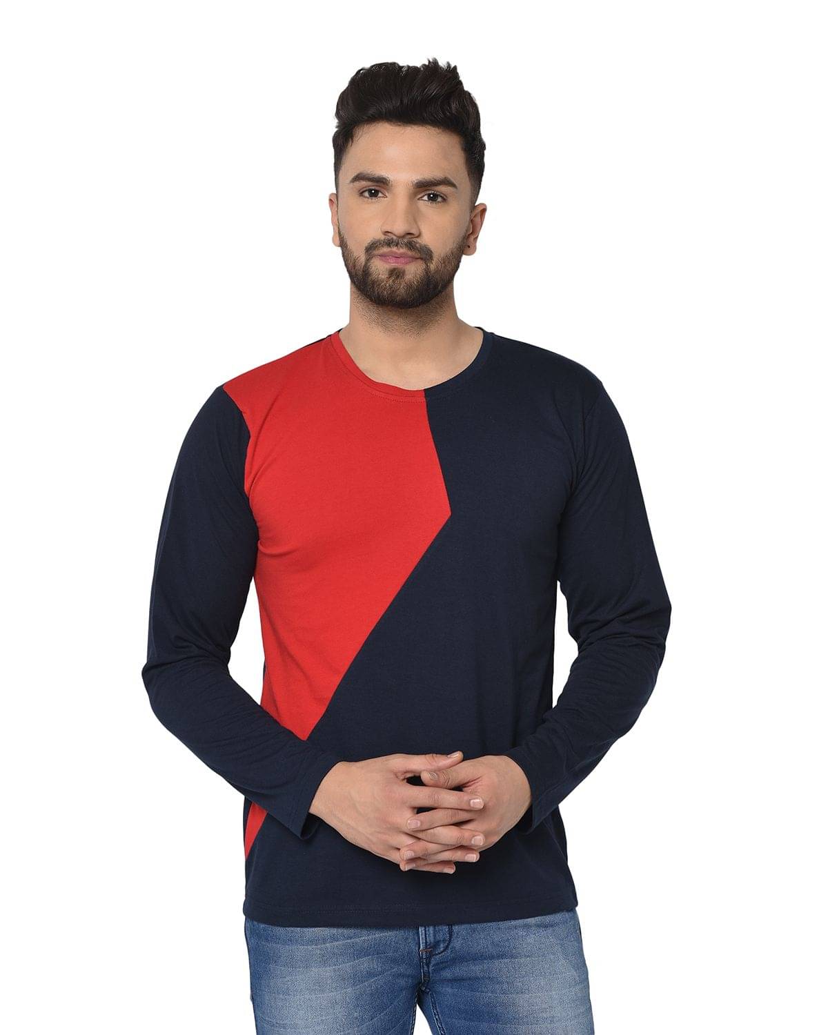     			Glito Pack of 1 Cotton Blend Regular Fit Men's T-Shirt ( Black )