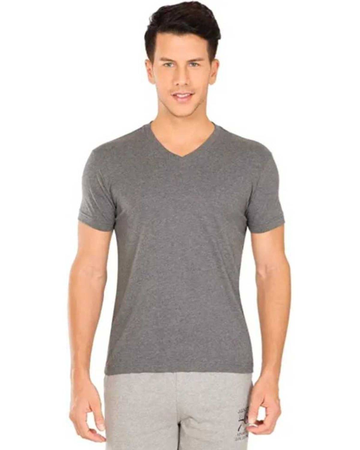 Glito Pack of 1 Cotton Blend Regular Fit Men's T-Shirt ( Charcoal Grey ) Glito Pack of 1 Cotton Blend Regular Fit Men's T-Shirt ( Charcoal Grey )
