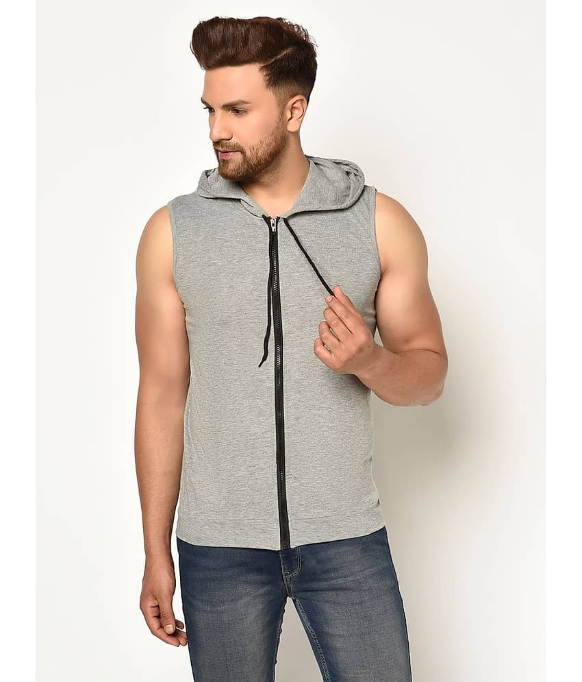 Glito Pack of 1 Cotton Blend Regular Fit Men's T-Shirt ( Grey )