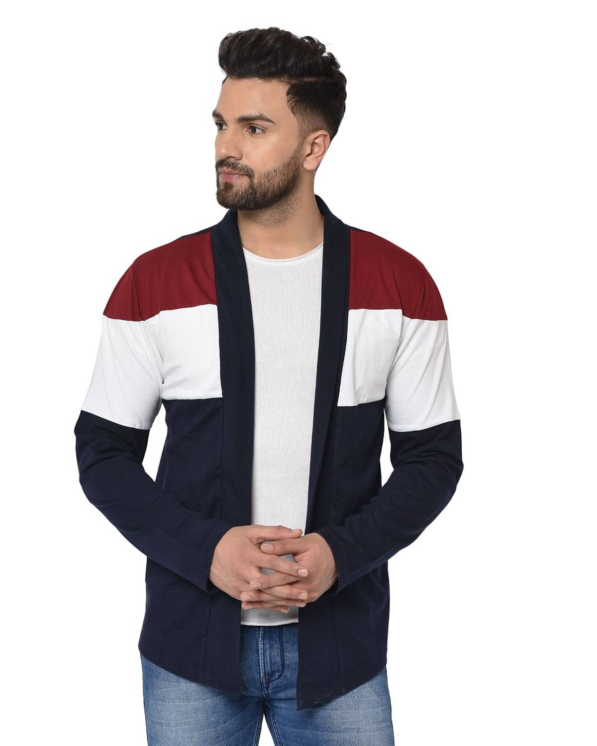 Glito - Multicolor Cotton Blend Men's Cardigan Sweater ( Pack of 1 )     			Glito - Multicolor Cotton Blend Men's Cardigan Sweater ( Pack of 1 )